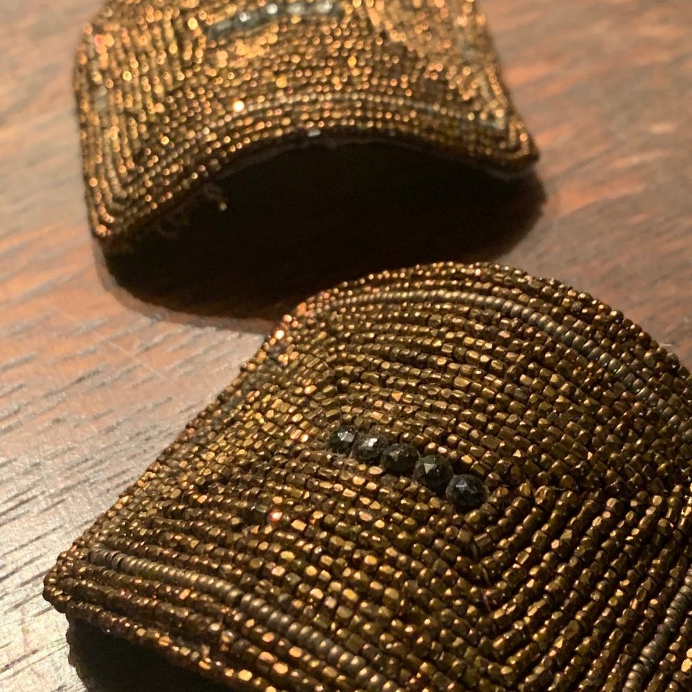 Vintage Beaded Ladies Shoe Clips